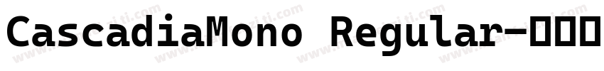 CascadiaMono Regular字体转换